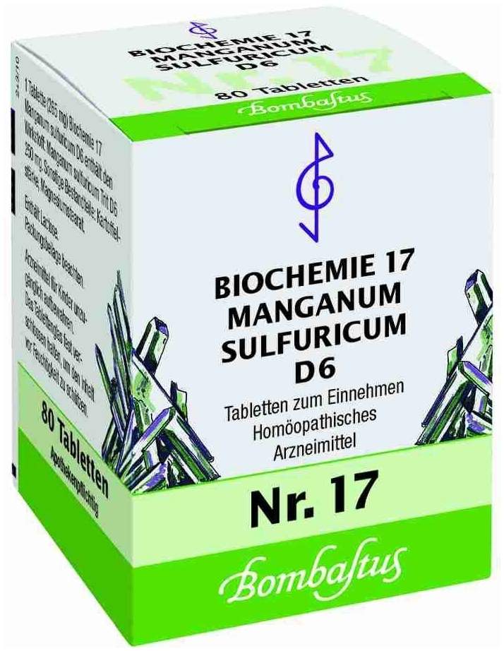 Biochemie Bombastus 17 Manganum Sulfuricum D 6 80 Tabletten