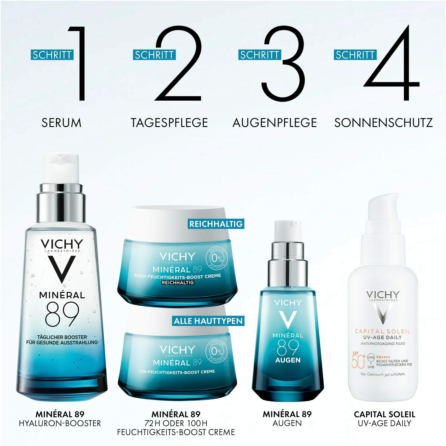 Vichy Mineral 89 Elixier 50 ml + gratis Kosmetiktasche 1 Stück
