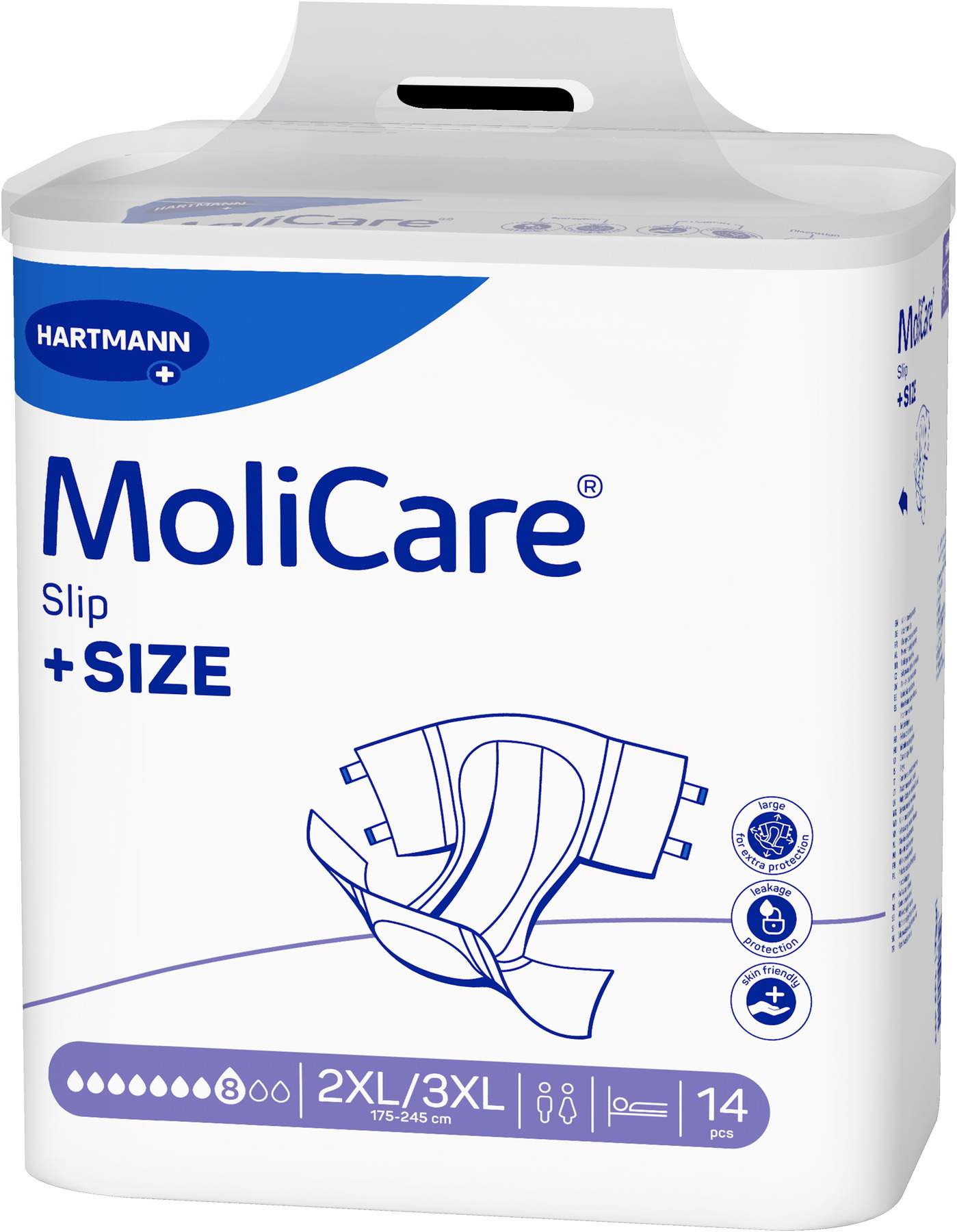 MoliCare Slip +Size 8 Tropfen 2XL-3XL