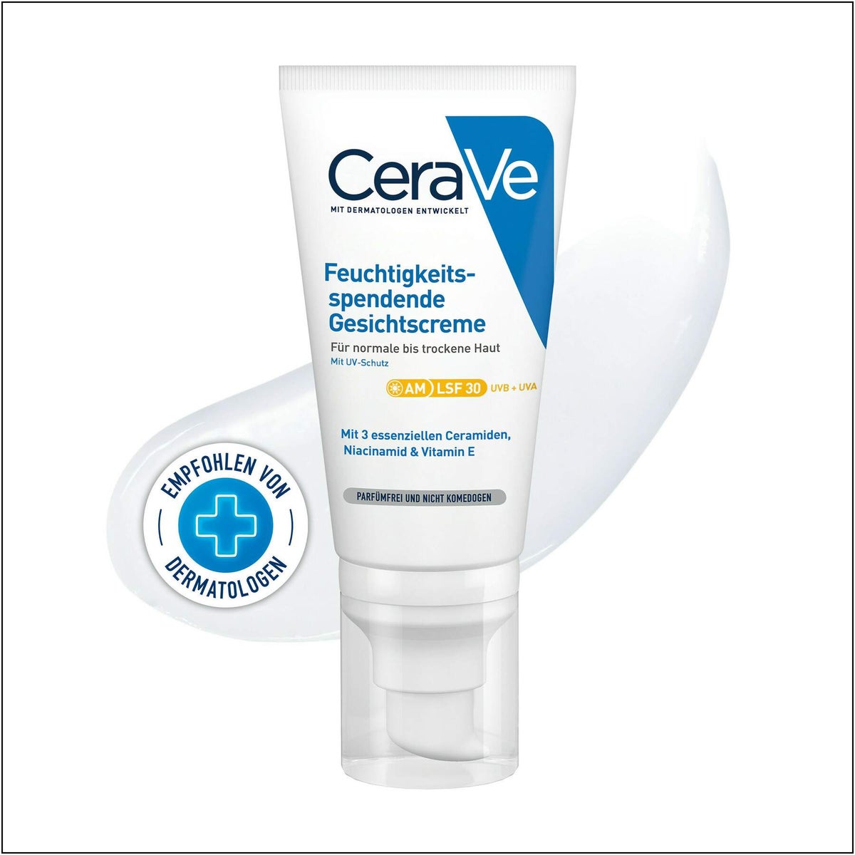 CeraVe Feuchtigkeitsspendende Gesichtscreme LSF 30 52 ml + gratis Schäumendes Reinigungsgel 20 ml