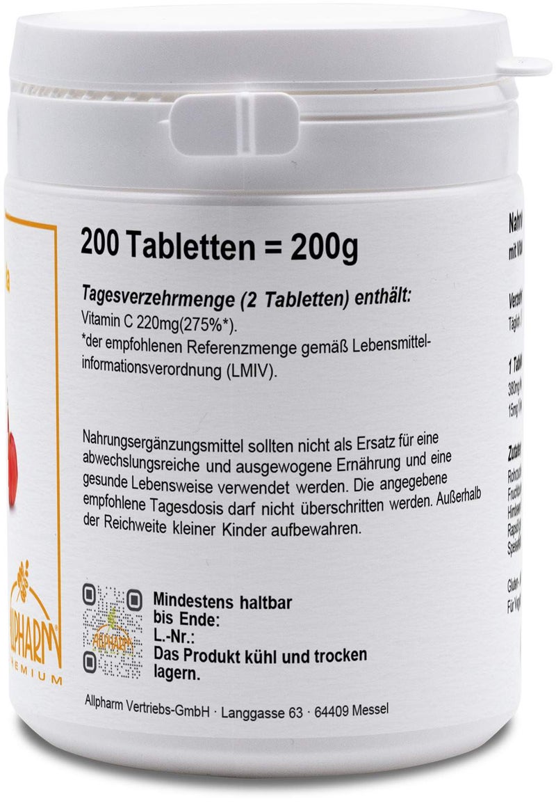 Acerola Vitamin C 200 Tabletten