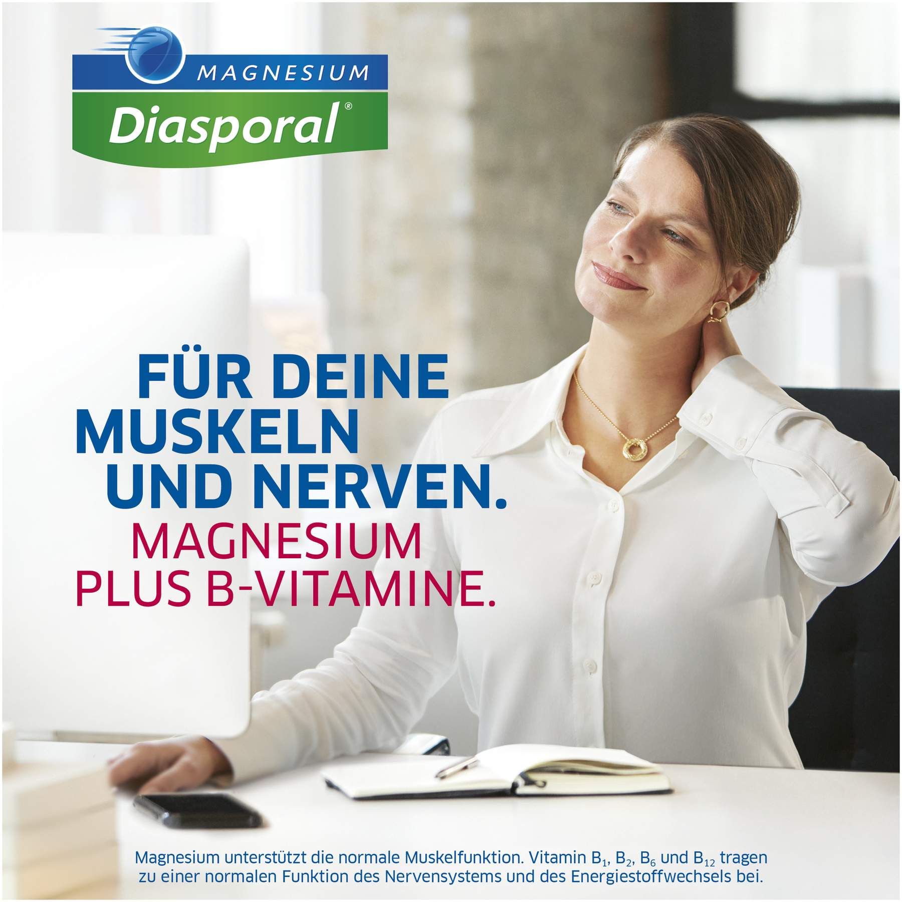 Magnesium Diasporal Pro Muskeln und Nerven direkt Direktgranulat 30 Sticks