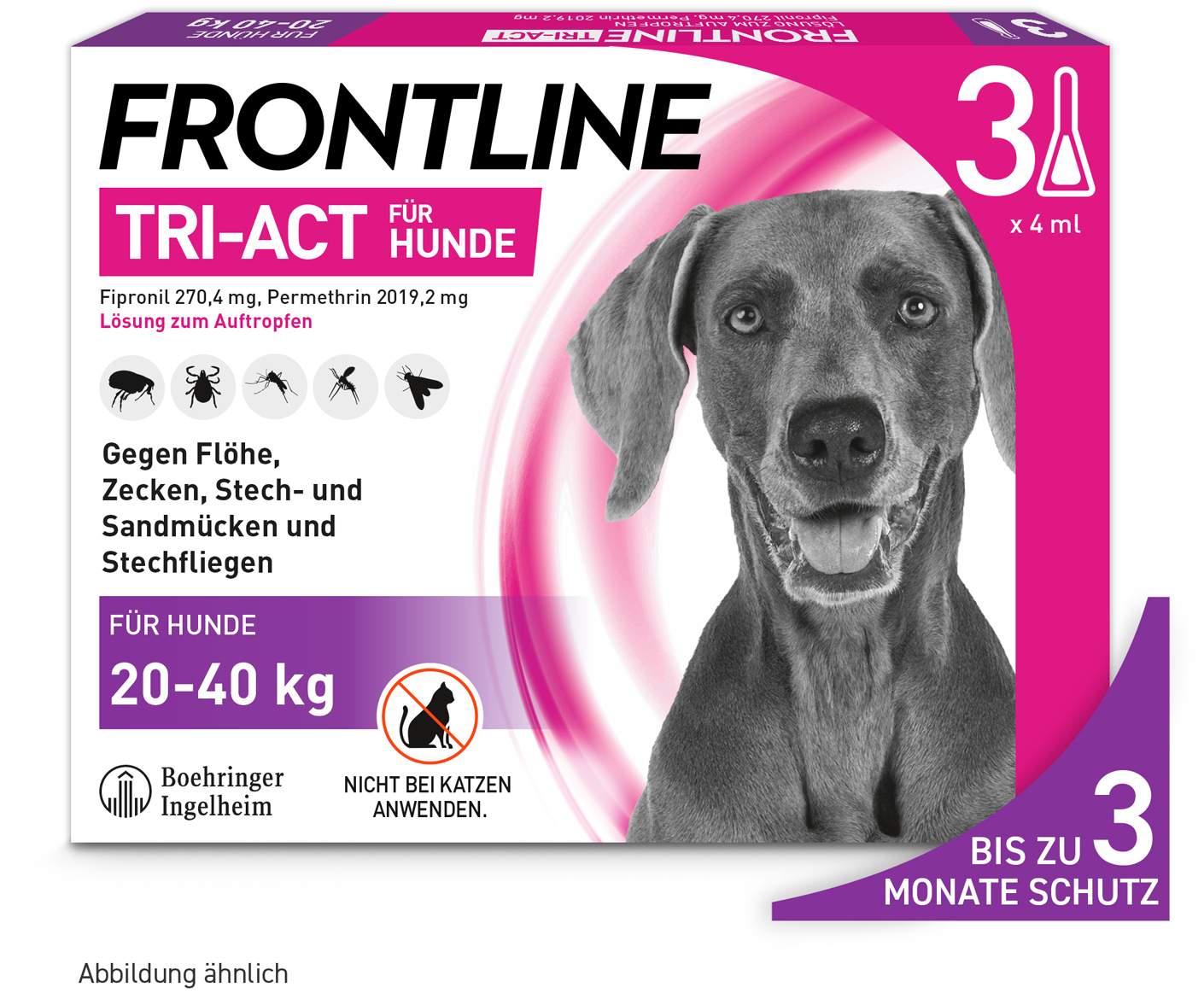 Frontline TRI-ACT Hund 20-40 kg 3 Pipetten