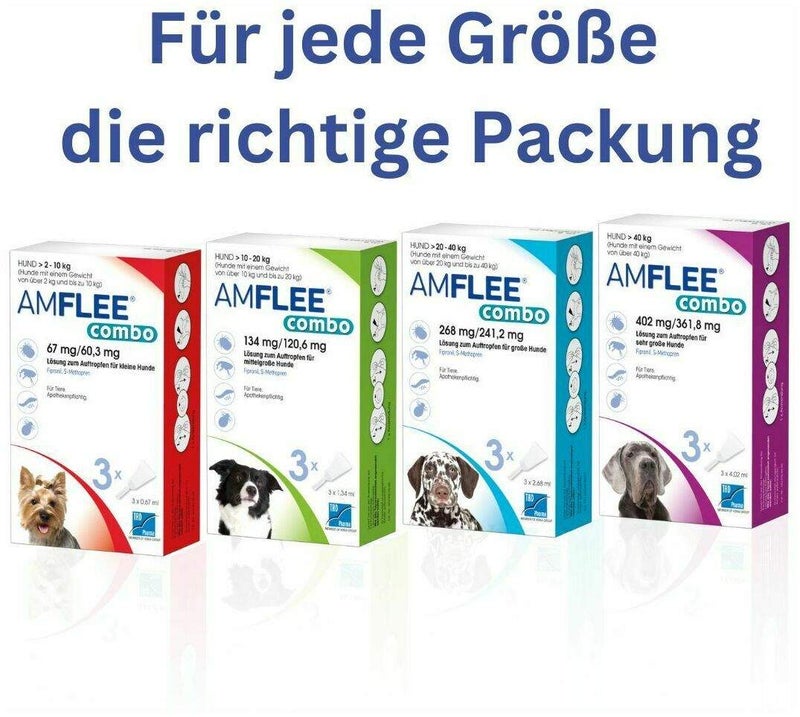 Amflee Combo 134 mg - 120,6 mg Spot-On Lösung Für Mittelgroße...