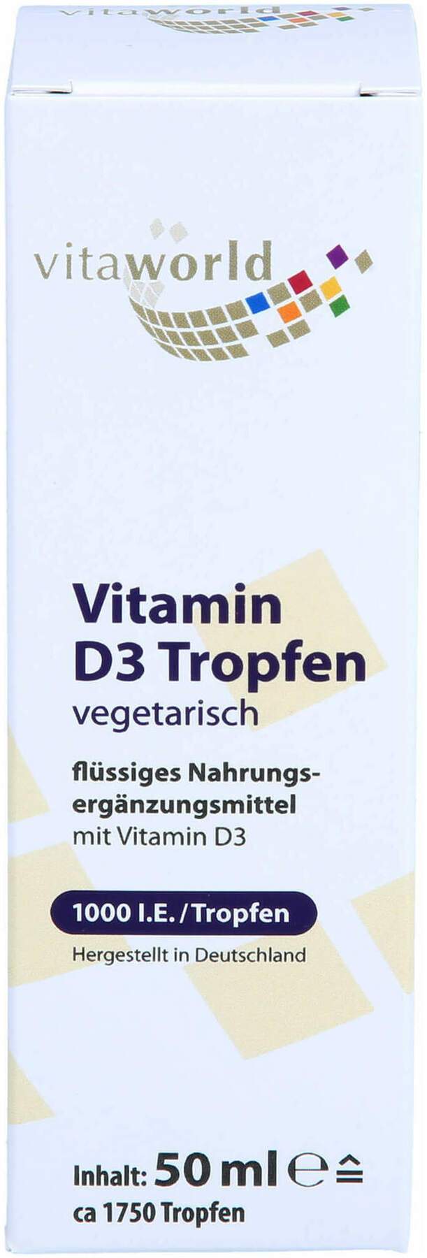 Vitamin D3 1000 I.E. Pro Tag Tropfen zum Einnehmen  50ml