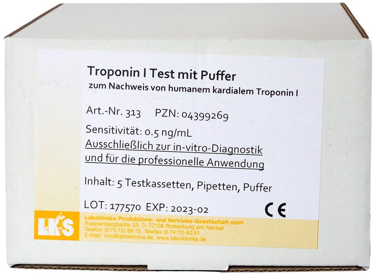 Troponin I Mit Puffer Testkassetten