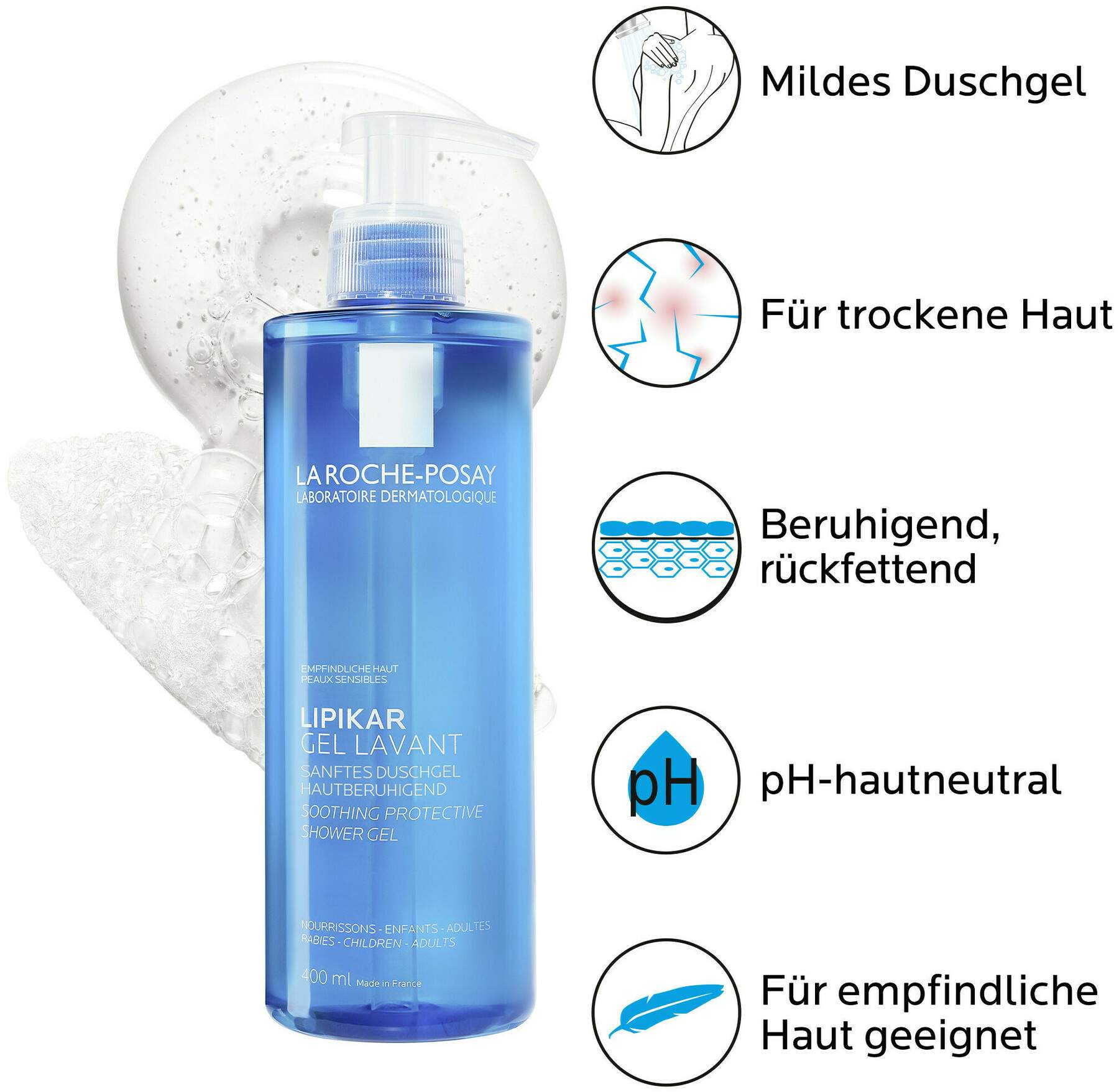 La Roche Posay Lipikar Gel Lavant 400 ml