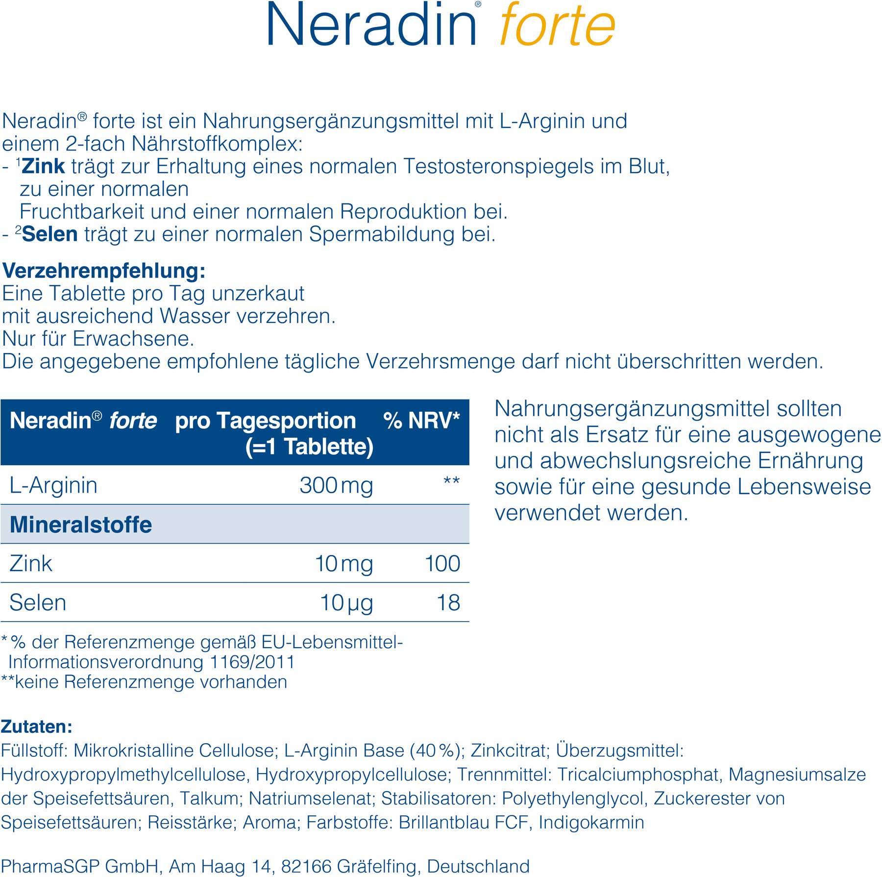 Neradin forte 30 Tabletten