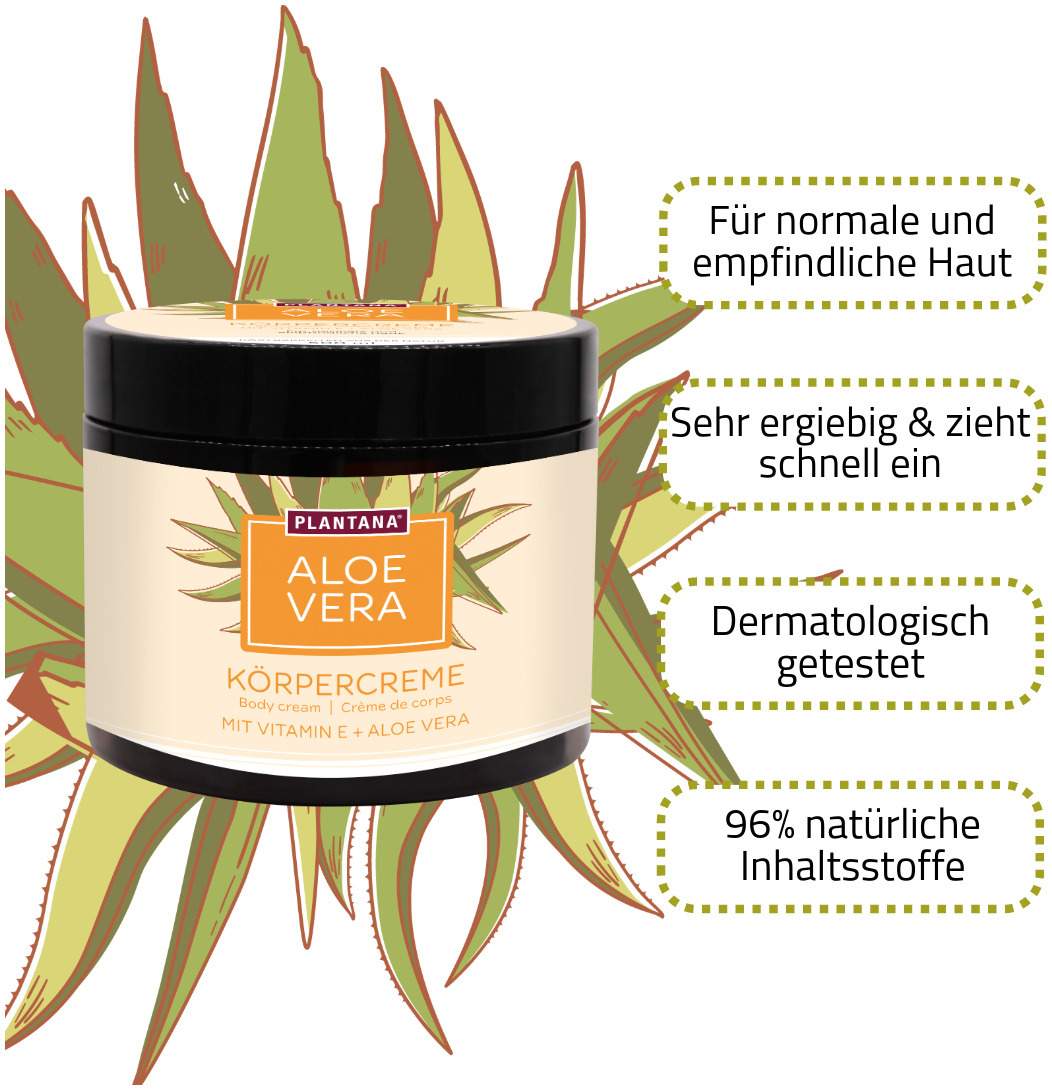 Plantana Aloe Vera Körpercreme 500 ml
