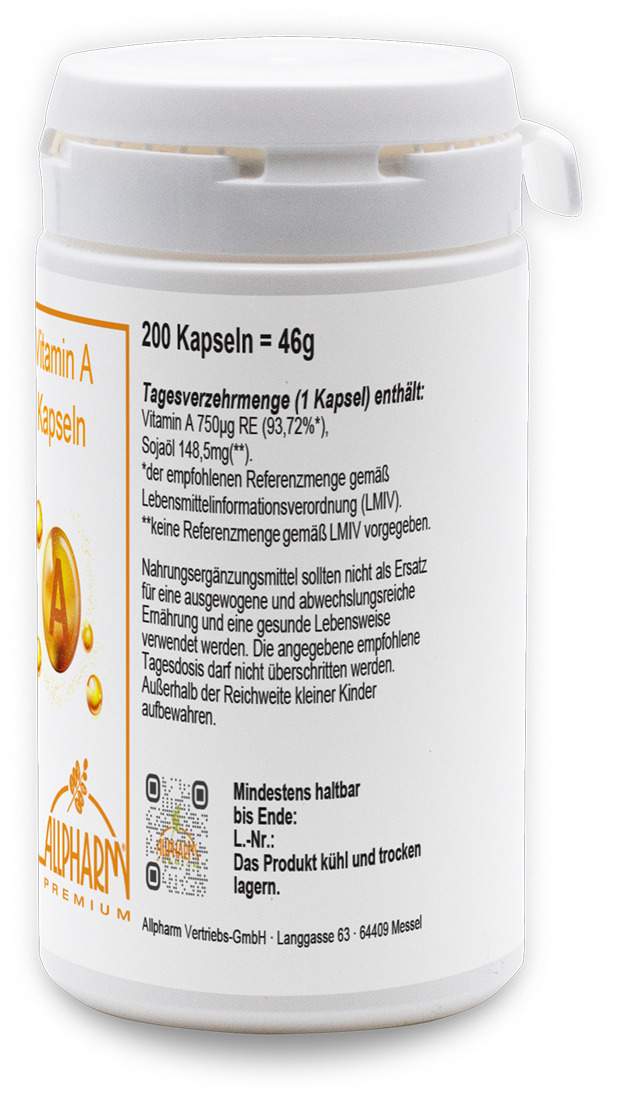 Vitamin A 200 Kapseln
