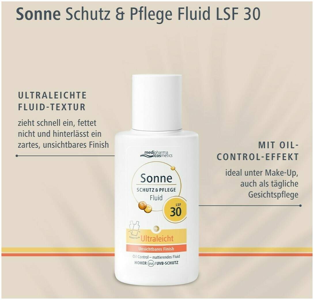 medipharma cosmetics Sonne Schutz & Pflege Fluid ultraleicht LSF 30 50 ml Lotion