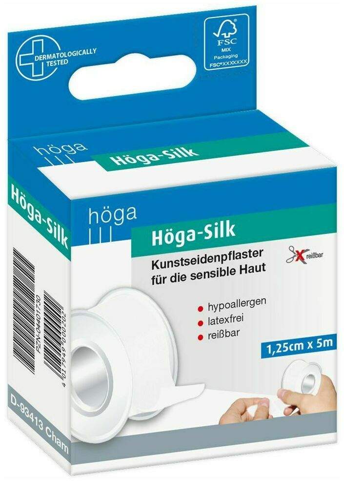 Höga Silk Pflaster 1,25cmx5m