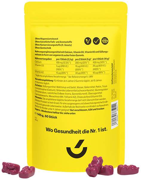 Calcium + D3 + K2 Gummis Zeinpharma 60 Stück