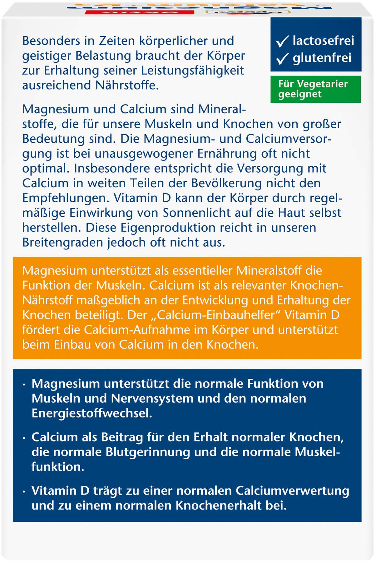 Doppelherz Aktiv Magnesium + Calcium + D3 6 X 15 Brausetabletten