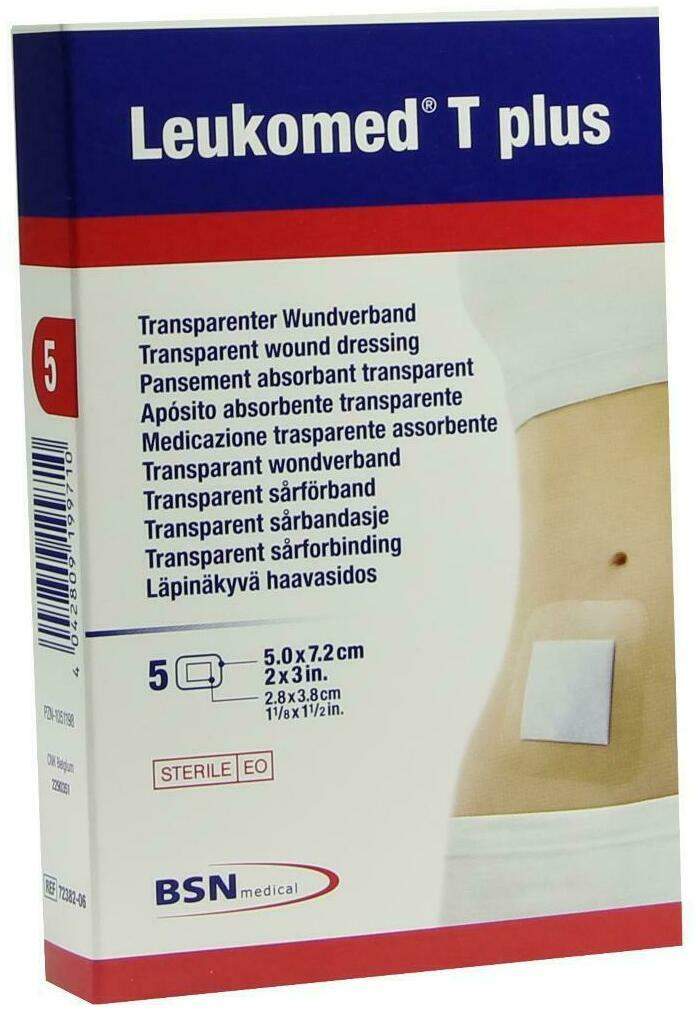Leukomed T Plus 5 Sterile Pflaster 5 cm X 7,5 cm
