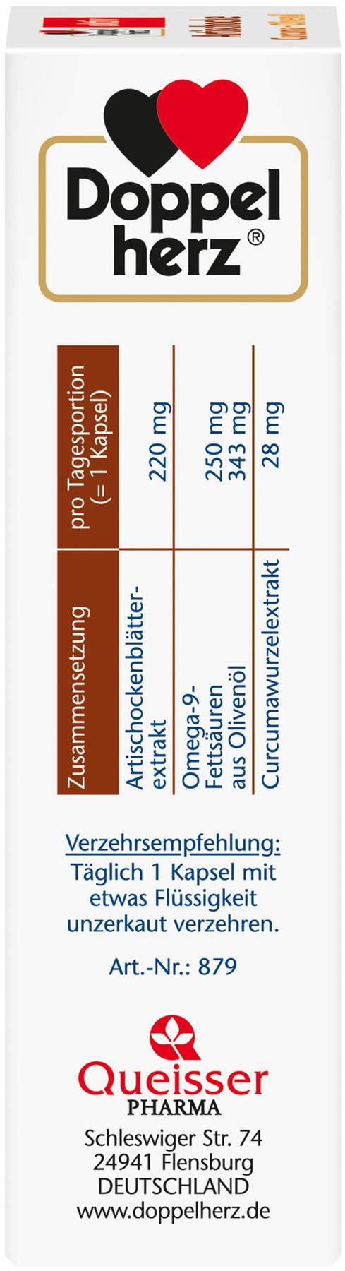 Doppelherz aktiv Artischocke + Olivenöl + Curcuma 30 Kapseln