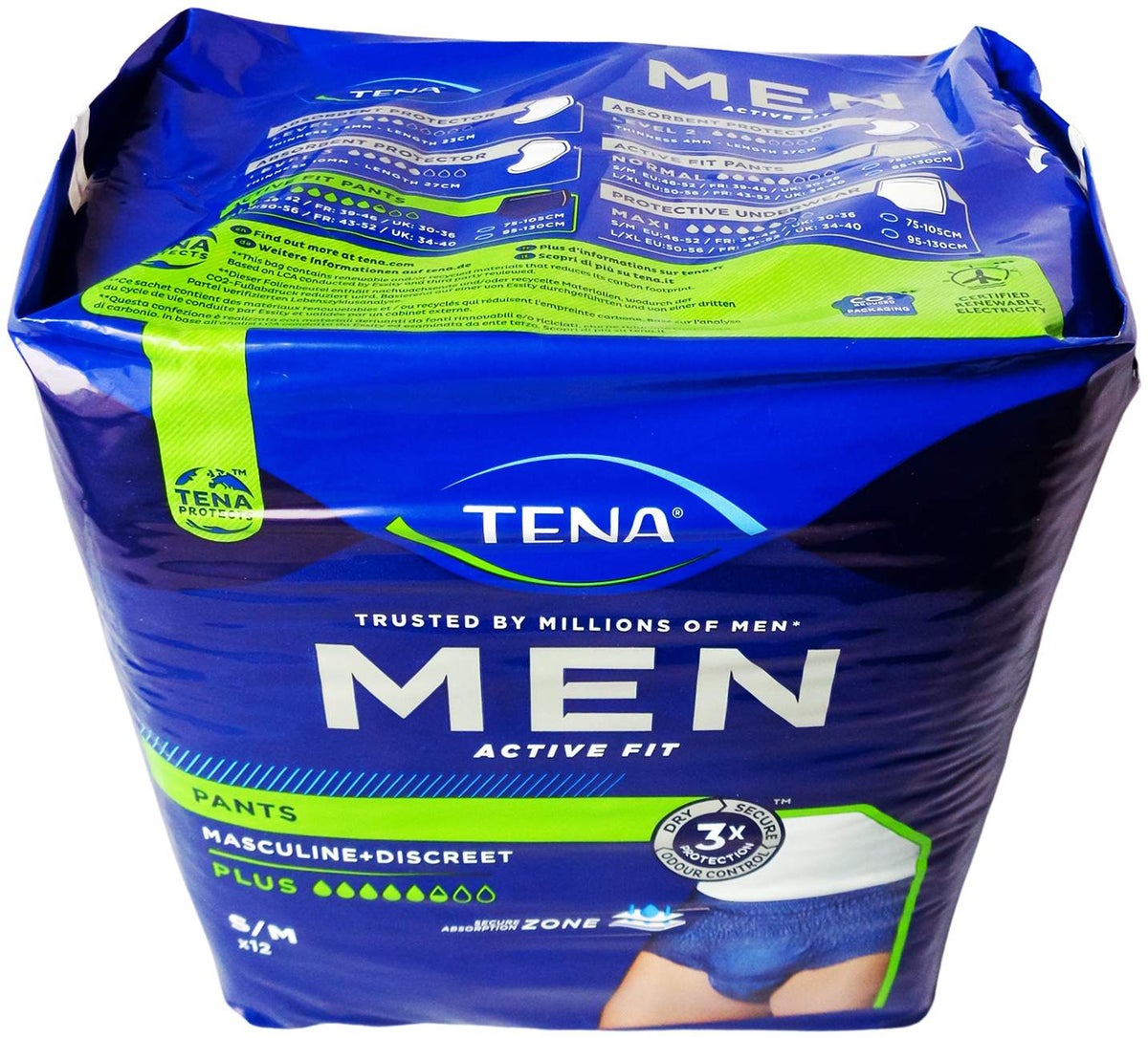 Tena Men Active Fit Pants Plus S-M 12 Stück