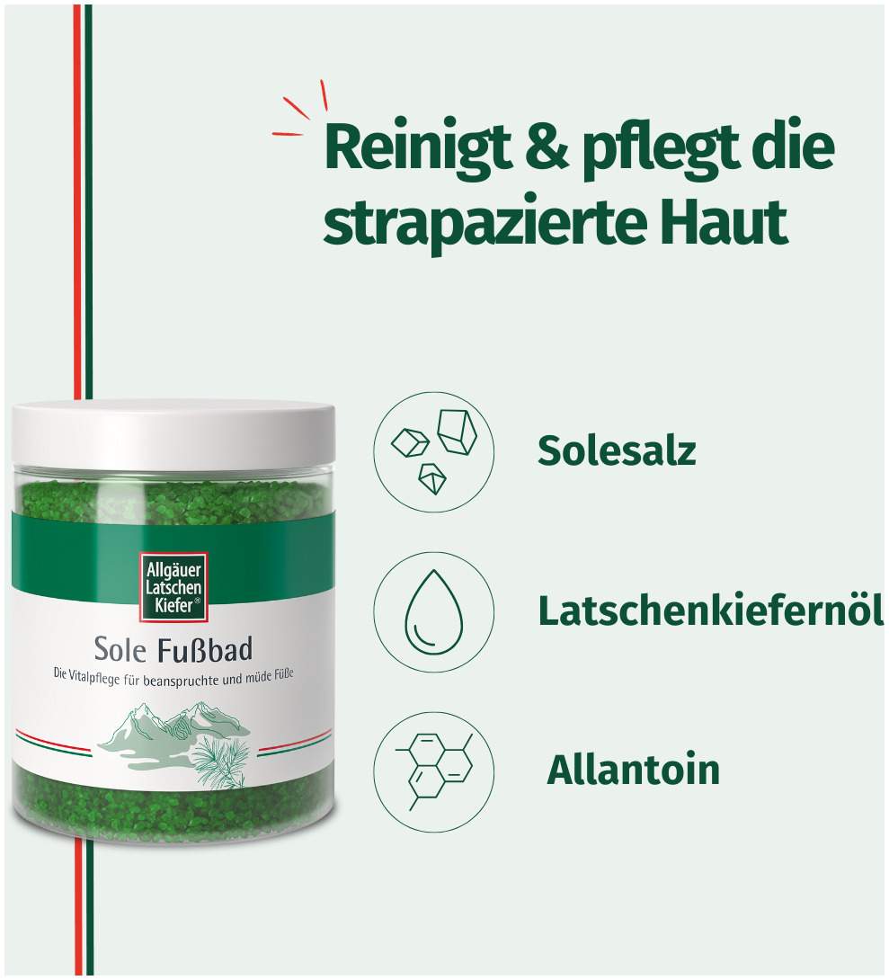 Allgäuer Latschenkiefer Sole Fußbad 350 G Bad
