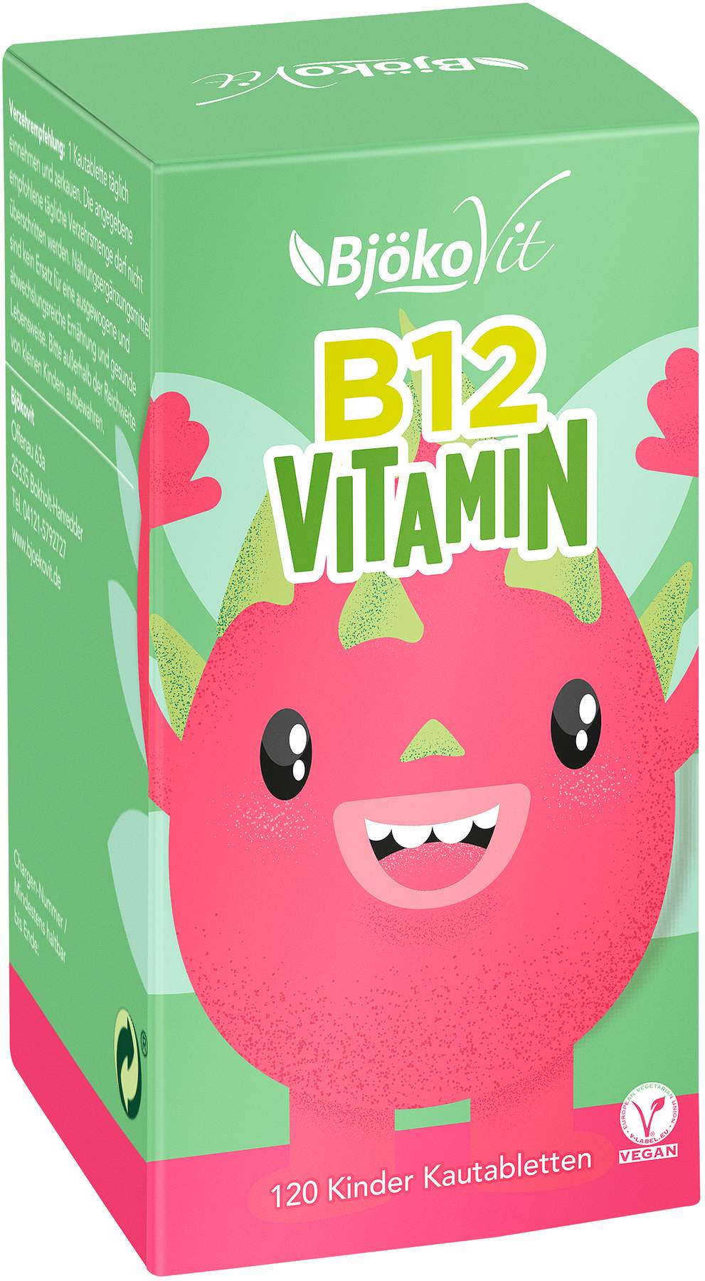 Bjökovit Vitamin B12 Kautabletten Für Kinder Drachenfrucht 120...