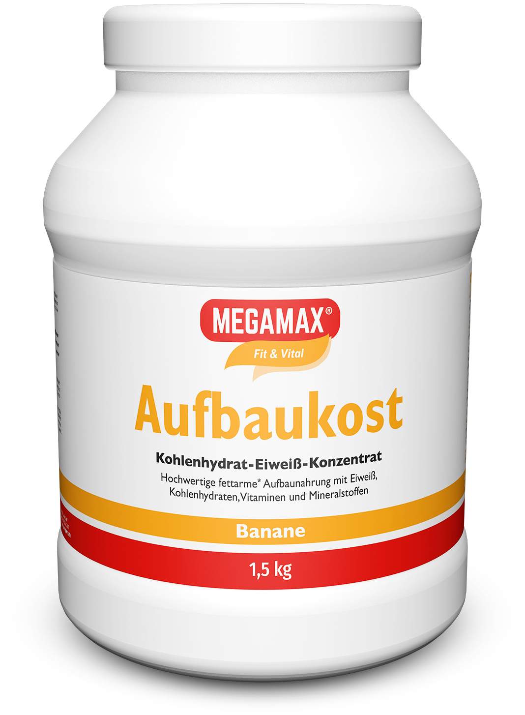 Megamax Aufbaukost Banane 1,5 KG Pulver