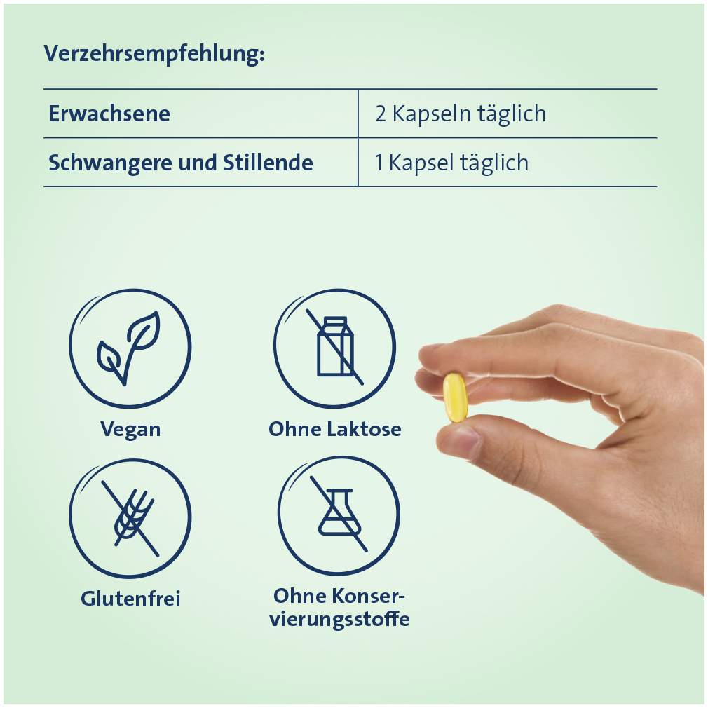 Omega-3 Hevert pflanzlich 120 Weichkapseln