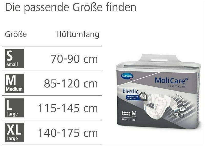 Molicare Premium Elastic Slip 10 Tropfen Gr.L 14 Stück