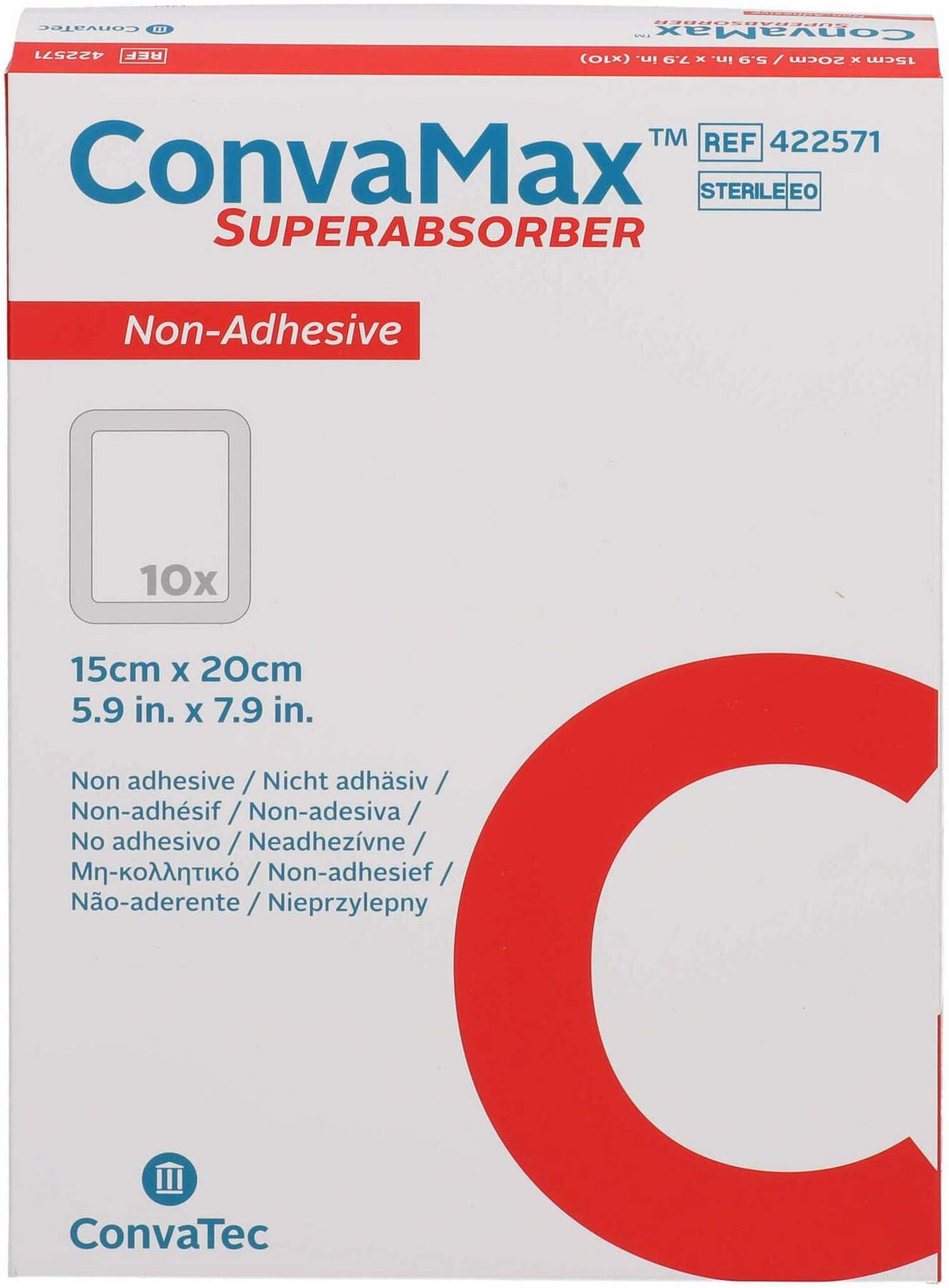 Convamax Superabsorber Nicht Adhäsiv 15 X 20 cm 10 Stück