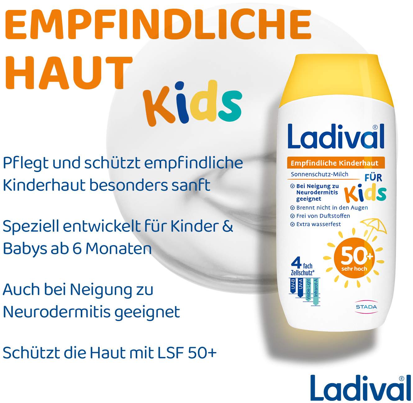 Ladival empfindliche Kinderhaut Milch LSF 50+ 200 ml
