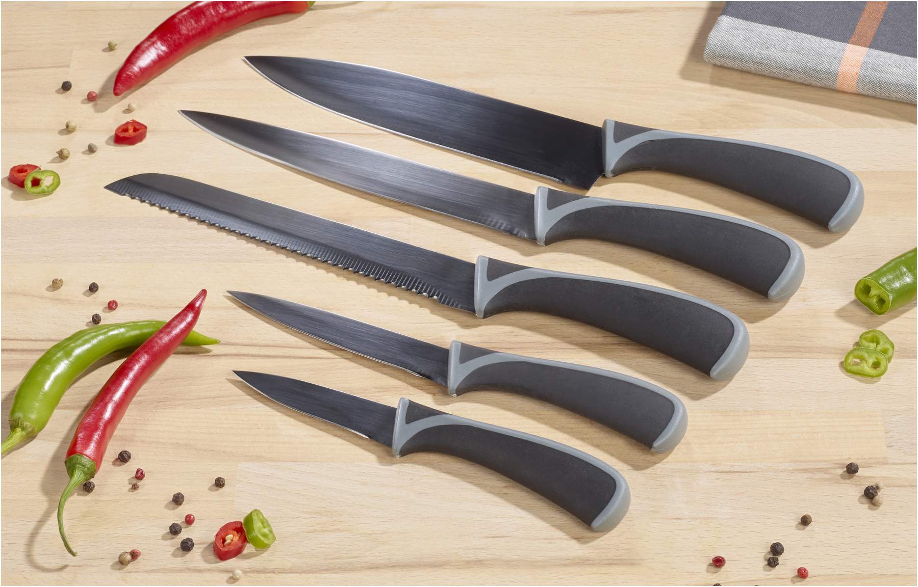 Messerset Titanium 5tlg., 1 Set