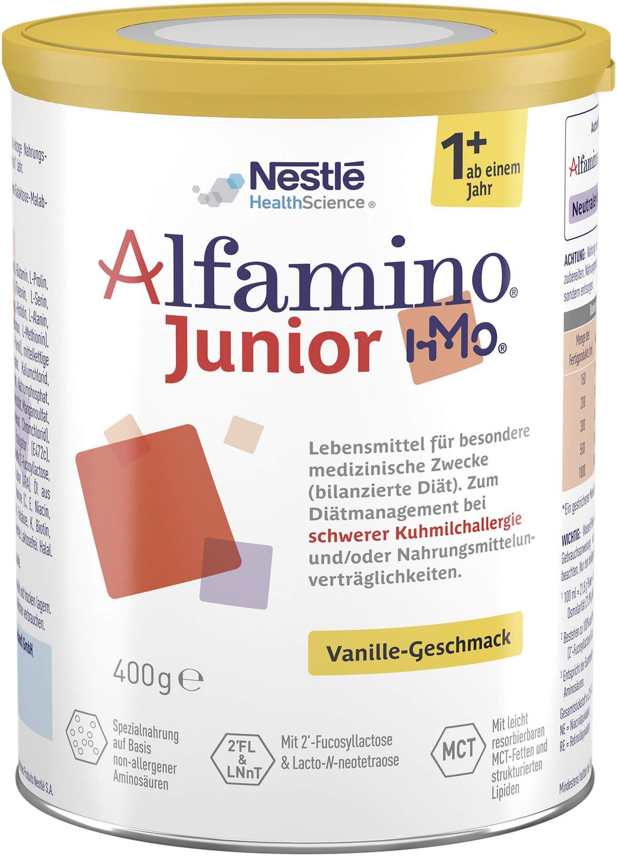 Alfamino Junior Vanille 400 G Pulver
