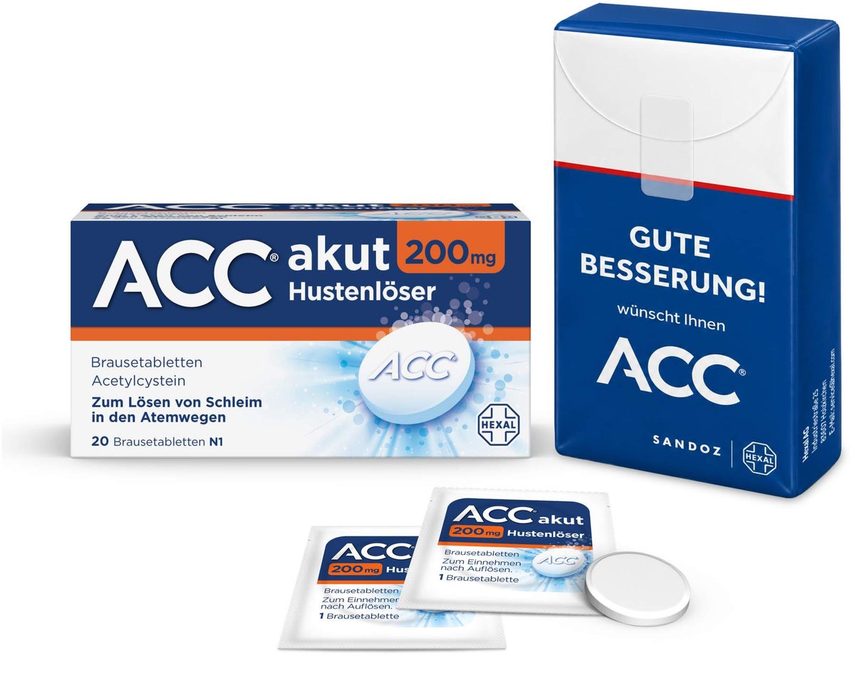 ACC akut 200 mg 20 Brausetabletten + gratis ACC Taschentücher