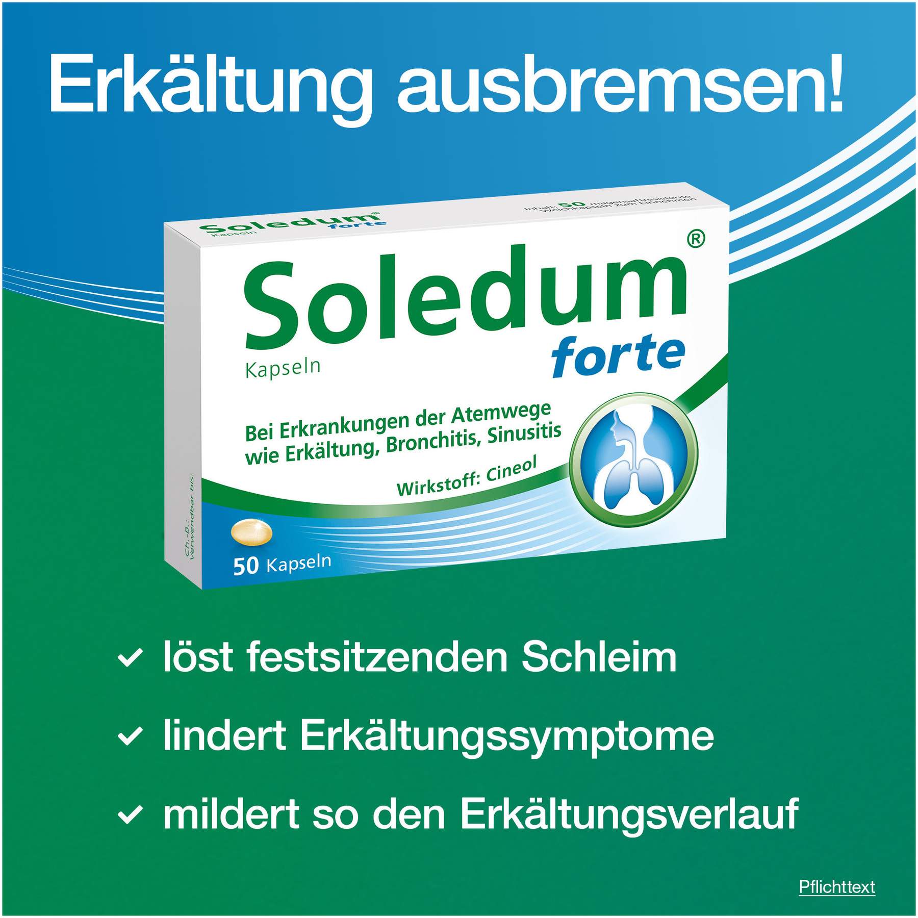 Soledum Kapseln forte 50 magensaftresistente Kapseln