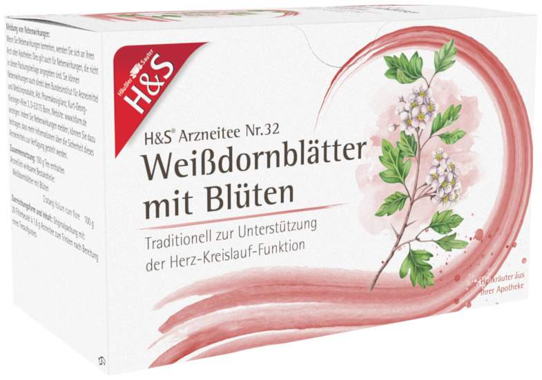 H&S Weißdornblätter Mit Blüten 20 Filterbeutel