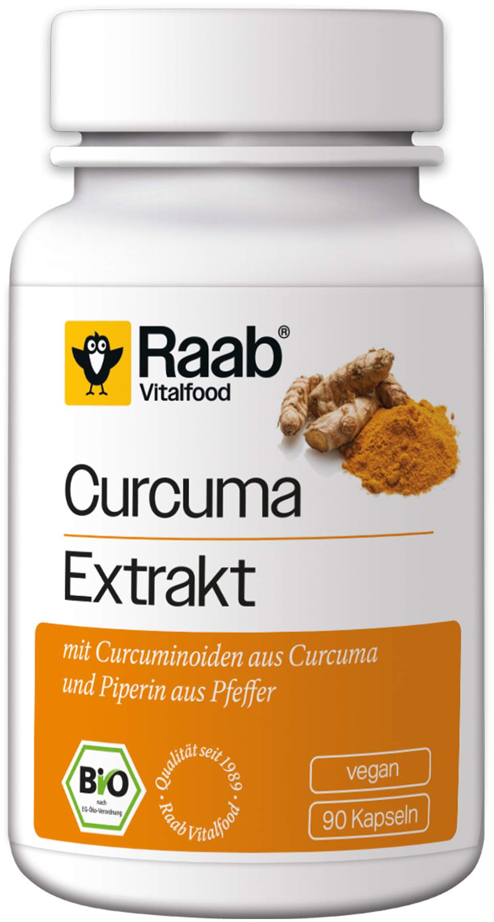Raab Vitalfood  Bio Curcuma Extrakt 90 Kapseln