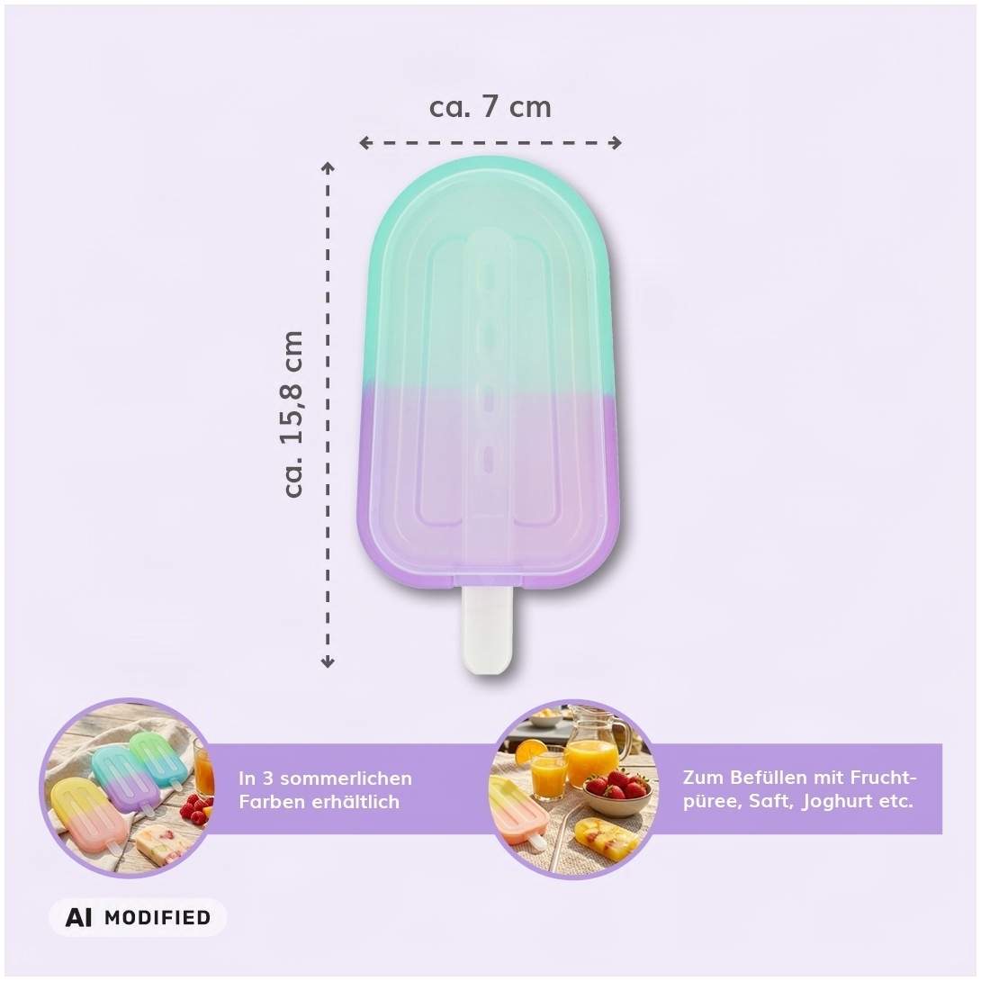 Silikon-Eisformen Lila-Blau 2 Stück