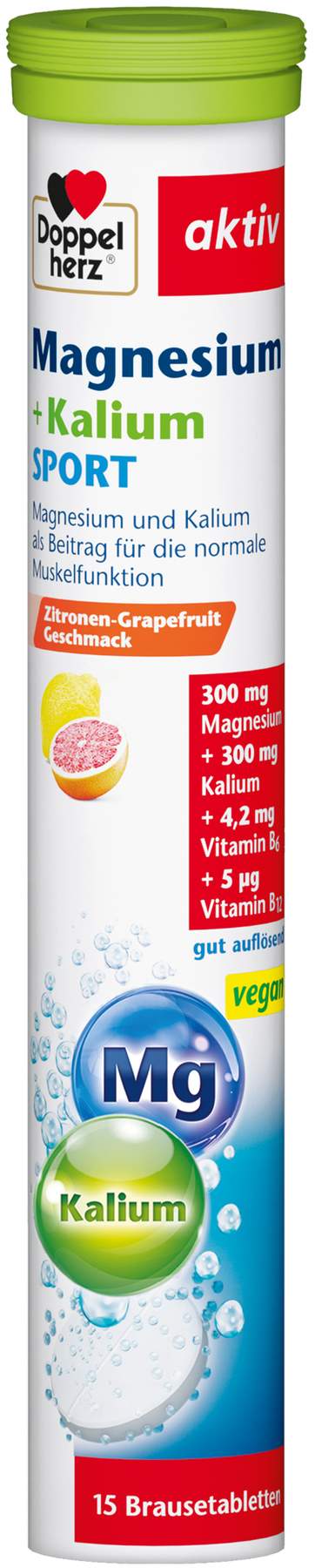 Doppelherz Aktiv Magnesium + Kalium Sport 15 Brausetabletten