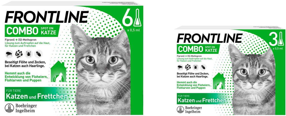 Frontline Combo Spot on Katze 6+3 Pipetten