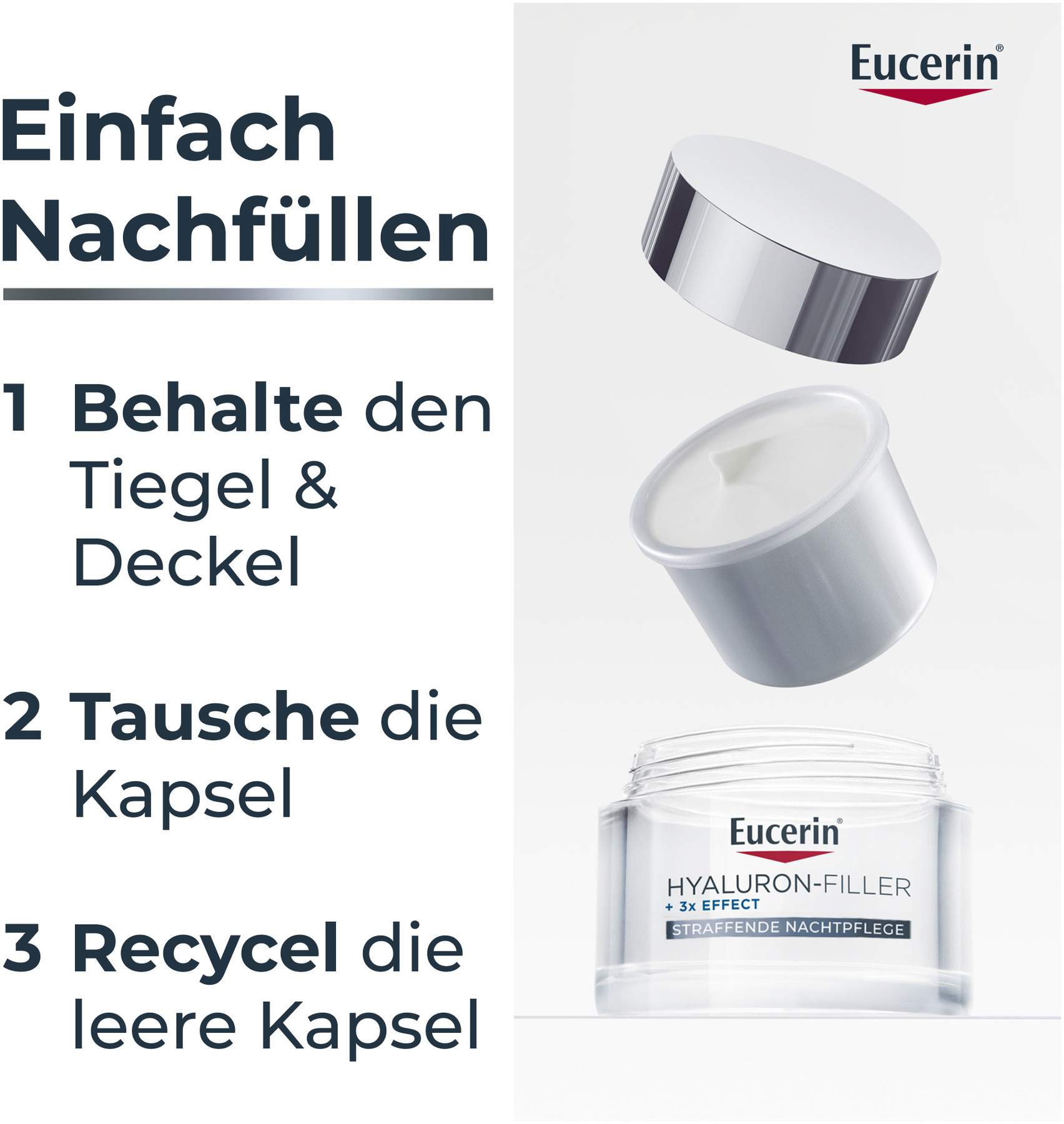 Eucerin Anti Age Hyaluron Filler Nachtpflege Refill 50 ml
