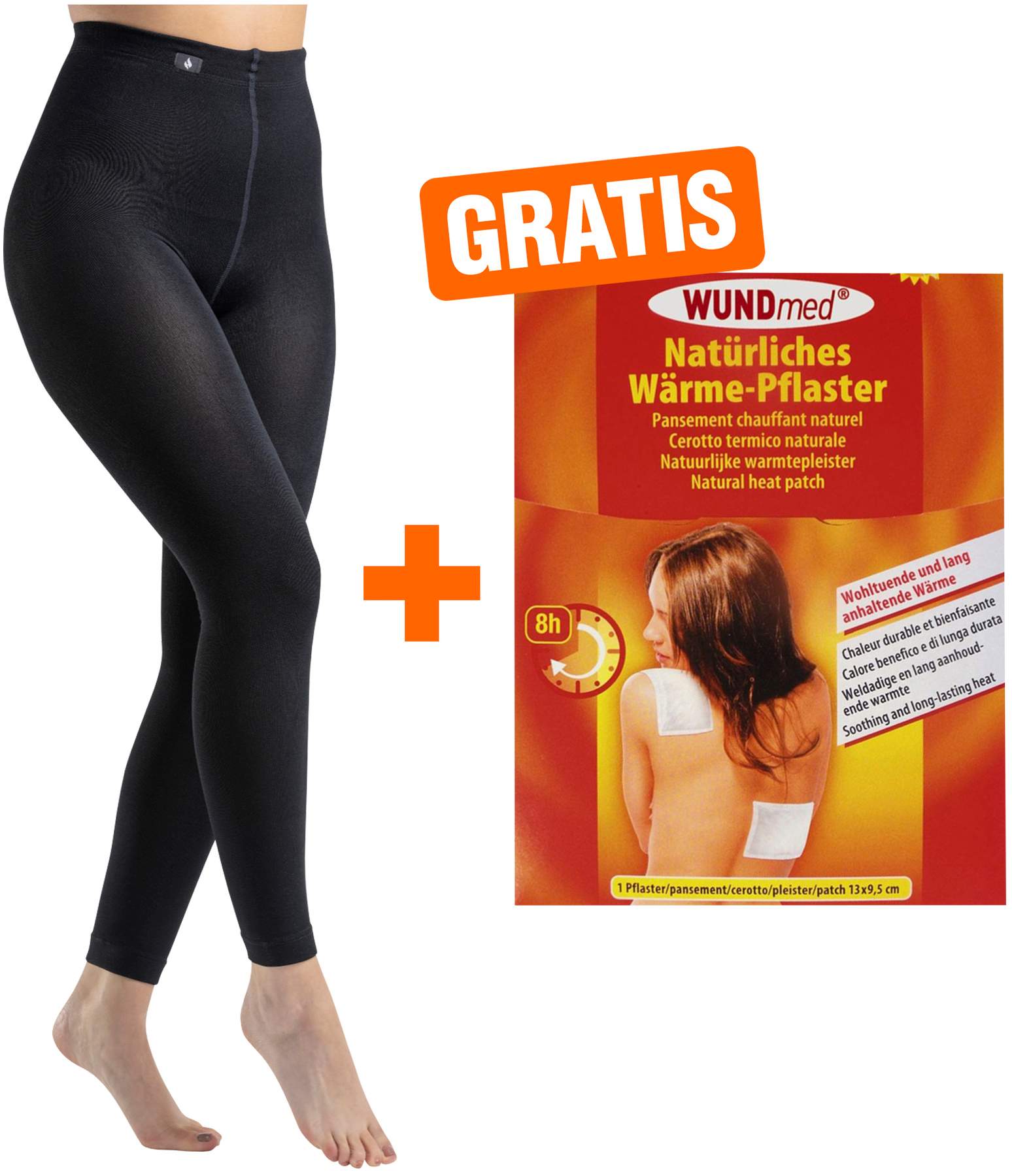 HeatHolders Thermo Leggings Gr.XL, 1 Stück + Gratis Wärmepflaster