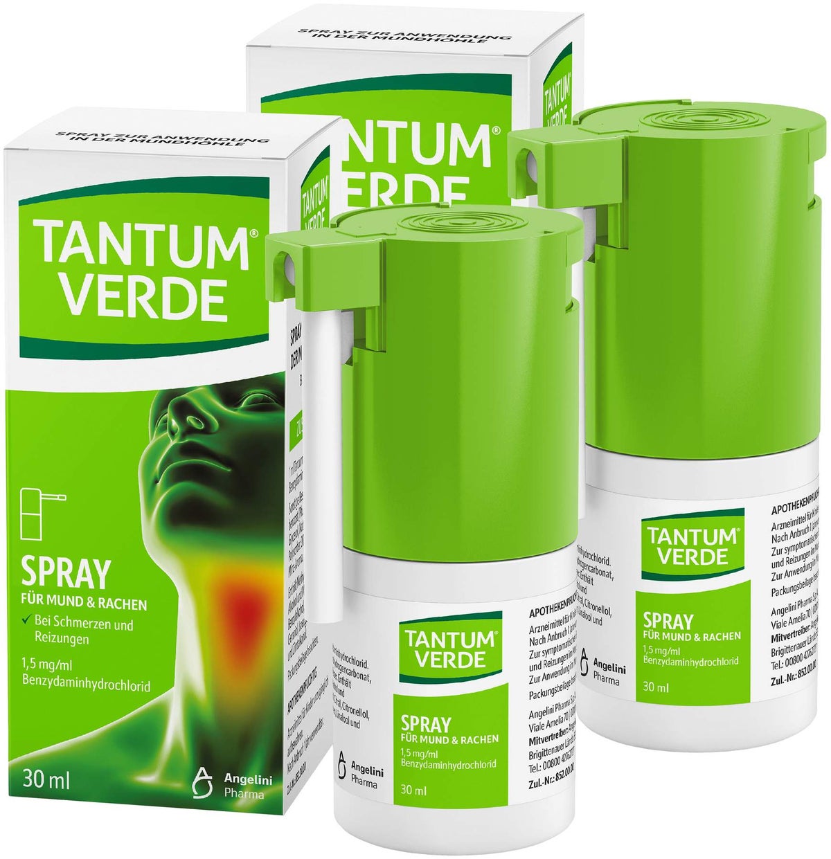 Tantum Verde 1,5 mg je ml Spray 2 x 30 ml