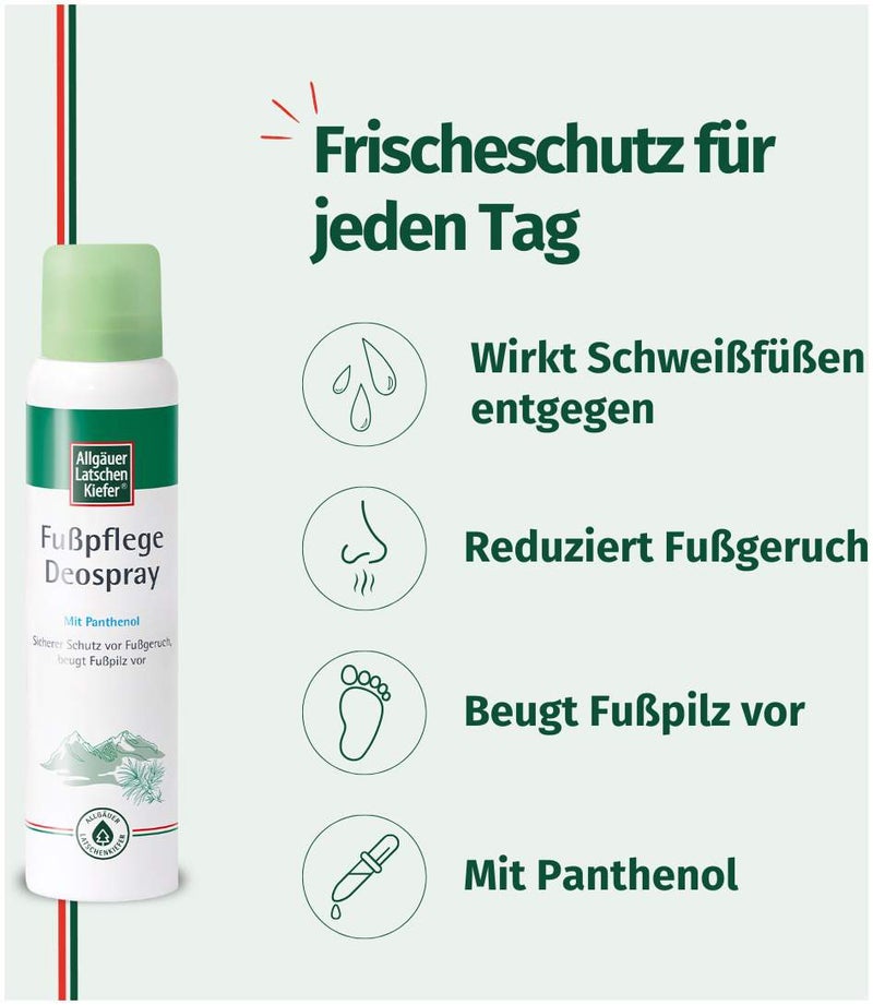 Allgäuer Latschenkiefer Fußpflege Deos 100 ml Spray