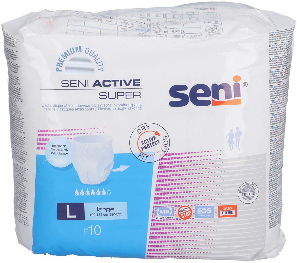 Seni Active Super Einmal Inkontinenzslip Gr L