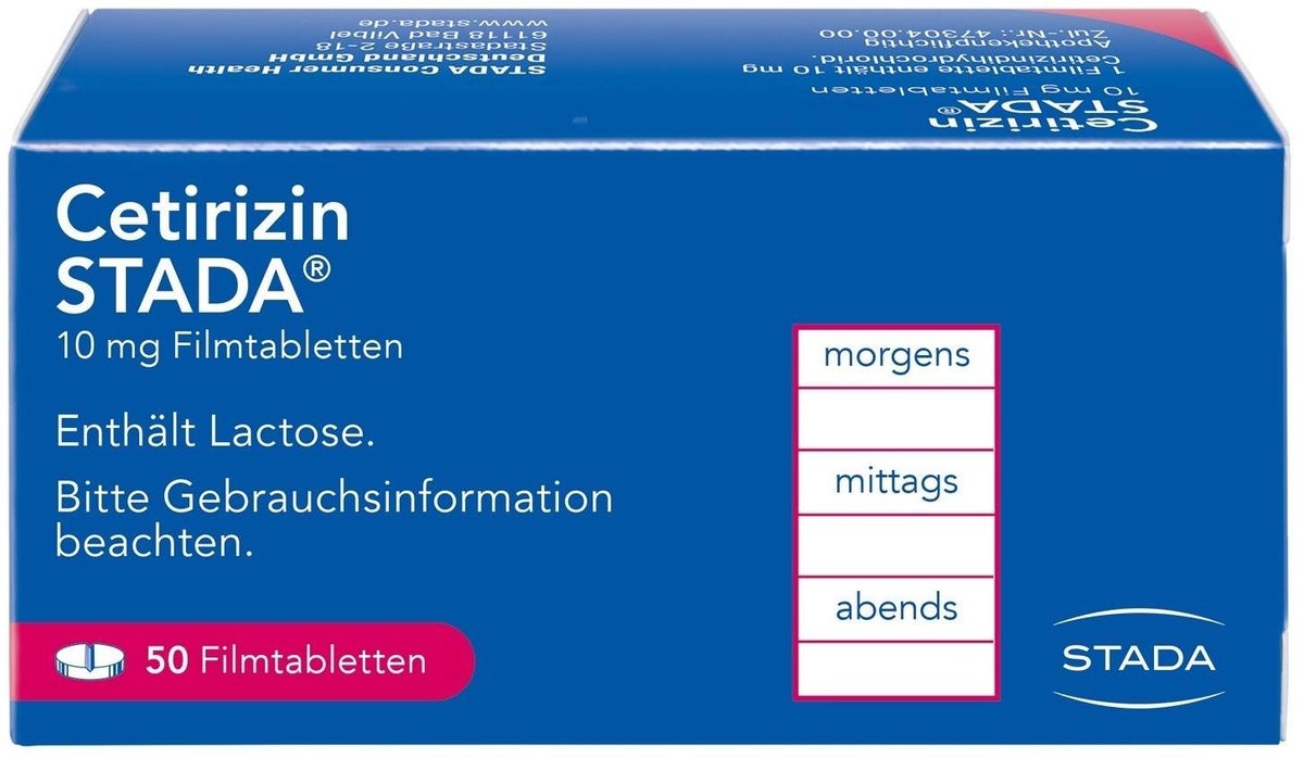 Cetirizin Stada 10 mg 50 Filmtabletten