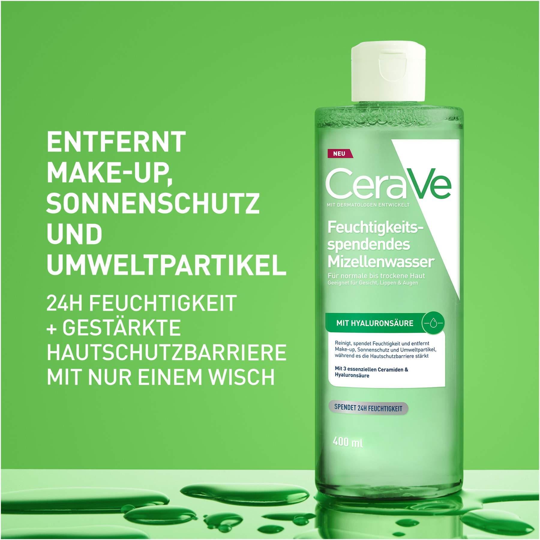 CeraVe feuchtigkeitsspendendes Mizellenwasser 400 ml
