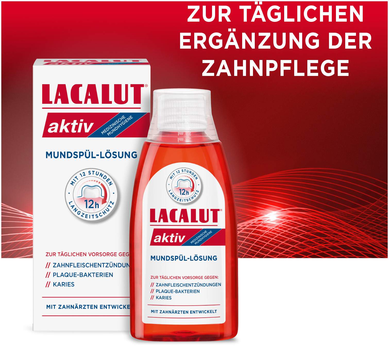 Lacalut Aktiv Mundspüllösung 300 ml Lösung