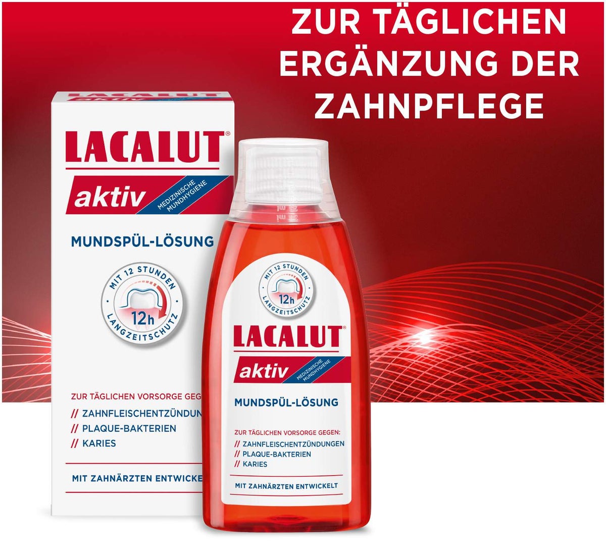 Lacalut Aktiv Mundspüllösung 300 ml Lösung
