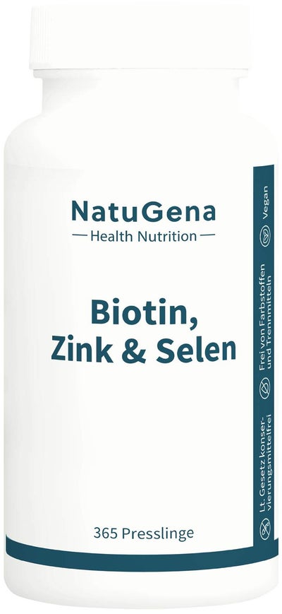 Biotin + Zink + Selen hochdosiert 365 Presslinge