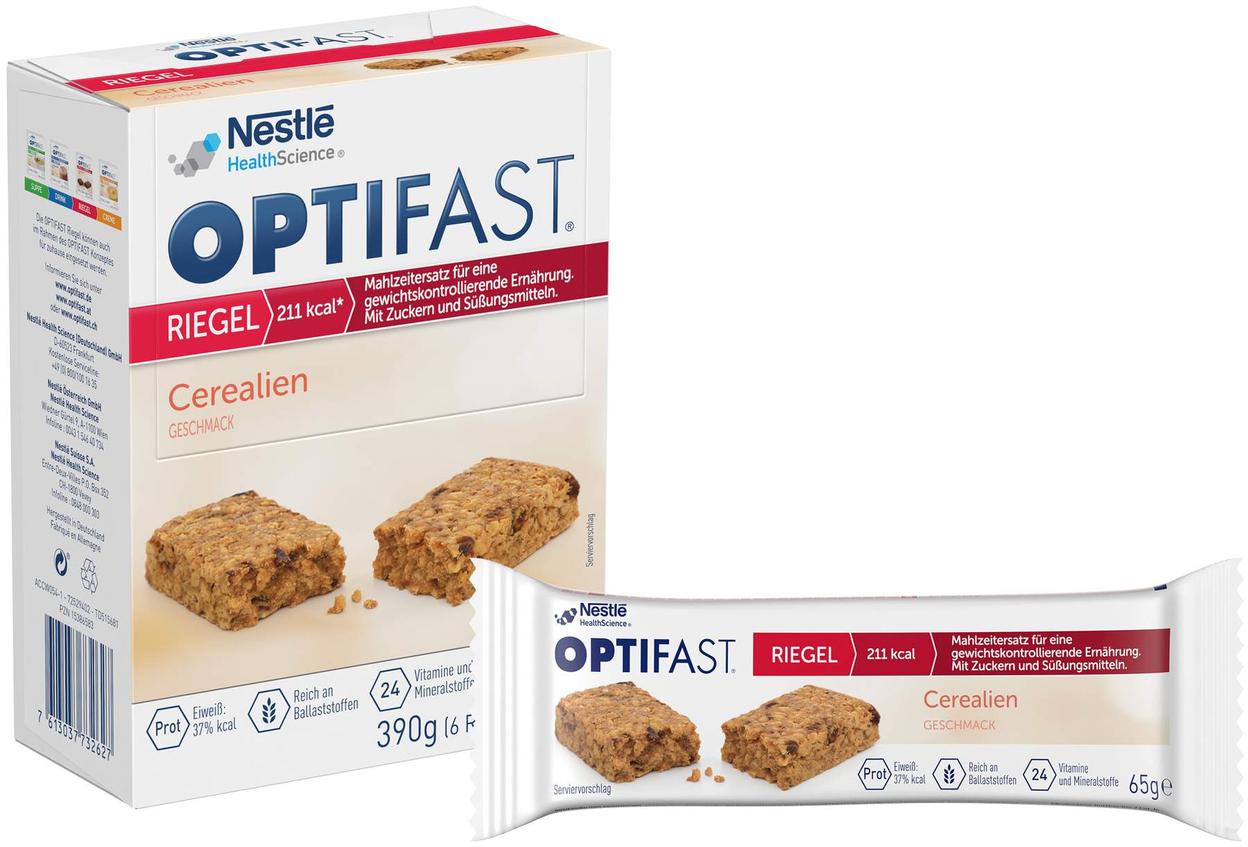 Optifast Riegel Cerealien 6 X 65 G