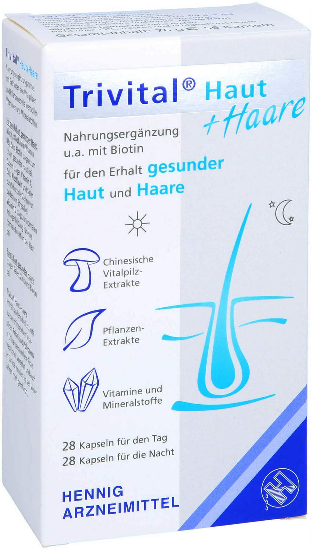Trivital Haut+haare Kapseln 56 Stk
