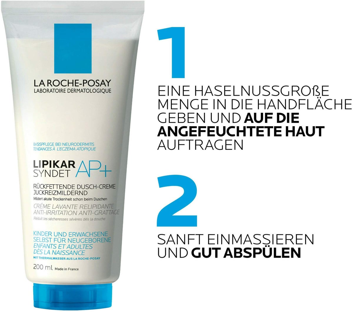 La Roche Posay Lipikar Syndet AP+ Reinigungs-Cremegel 200 ml
